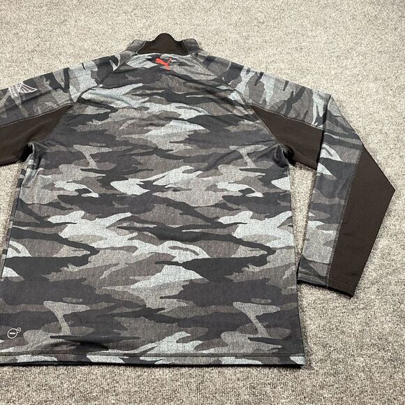 Puma Volition America Mens Large Camo 1/4 Zip Pullover Golf Fore the Brave - Picture 11 of 13